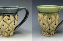 Small Carved Mugs