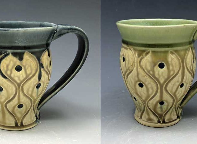 Small Carved Mugs